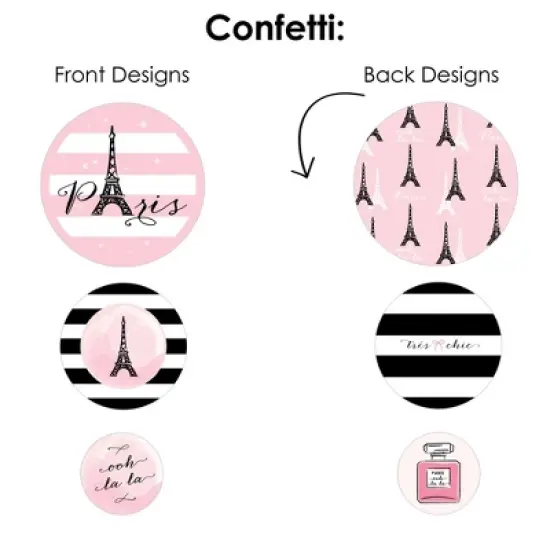 Big Dot of Happiness Paris, Ooh La La - Paris Themed Baby Shower or Birthday Party Decor and Confetti - Terrific Table Centerpiece Kit - Set of 30 image {5}