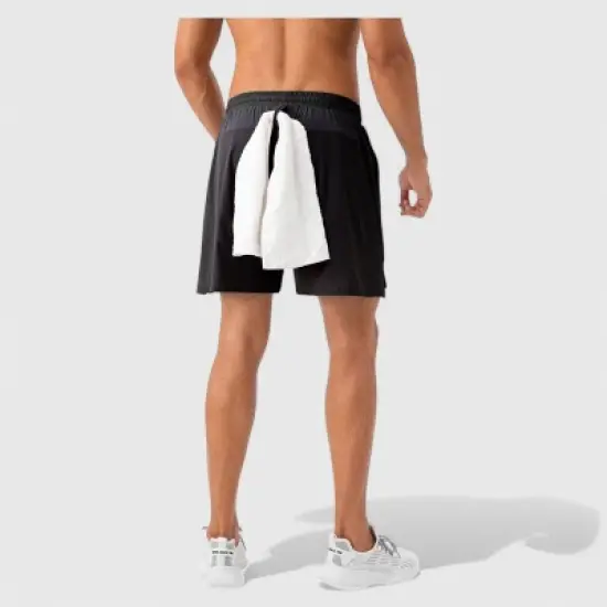 Anna-Kaci Active Men's Quick Dry Training Shorts with Elastic Waistband Adjustable Drawstring and Side Vents image {2}