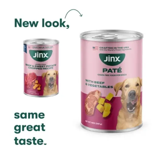 Jinx Beef Flavor Pate Wet Dog Food - 13oz image {4}
