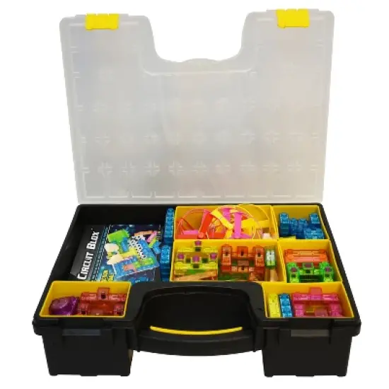 E-Blox Circuit Blox 395, Circuit Board Building Blocks Classroom Set, 264 Pieces image {1}