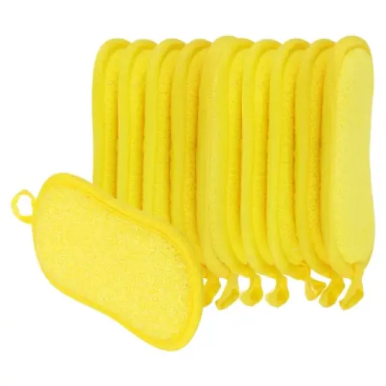 Unique Bargains Kitchen Non-Scratch Microfiber Dual-sided Dish Sponges 10 Pcs image {8}