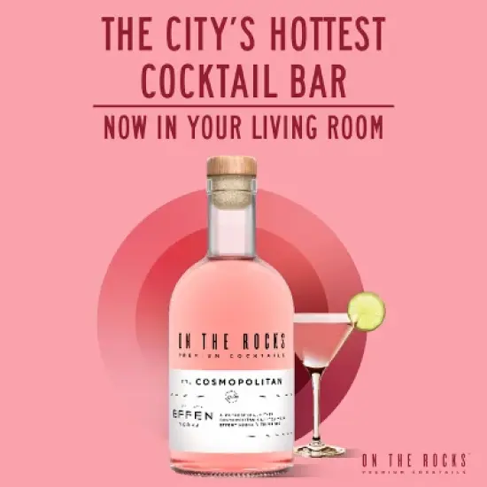 On The Rocks OTR The Cosmopolitan Vodka Cocktail - 375ml Bottle image {4}