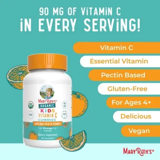 MaryRuth's Organic Kids Vitamin C Gummies image {6}