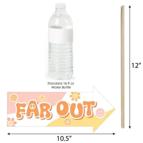 Big Dot of Happiness Funny Stay Groovy - Boho Hippie Party Photo Booth Props Kit - 10 Piece image {2}