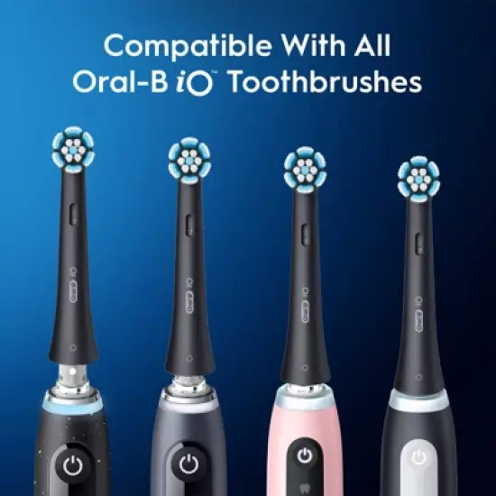 Oral-B iO Gentle Care Replacement Brush Heads - Black - 2ct image {3}