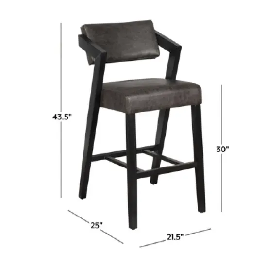 Snyder Stationary Barstool Black - Hillsdale Furniture image {1}