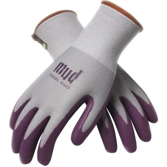 Mud Gloves Cool  Women's Large Nylon Lilac Garden Glove 022ML/L image {2}