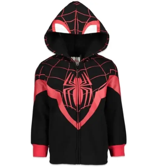 Marvel Spider-Man,Spider-Verse Fleece Zip Up Hoodie Toddler image {9}