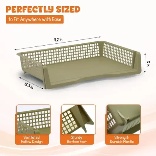 4E's Novelty 6 Pack Stackable Trays for Classroom, Durable Organizer With Classy Colours, Boho Paper Tray for Classroom, Durable Classrooms Paper Tray image {2}