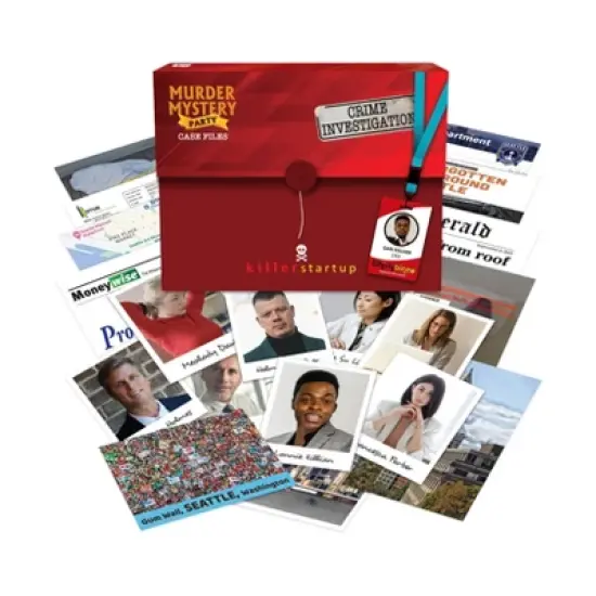 University Games Murder Mystery Party Case Files: Killer Startup Board Game image {9}