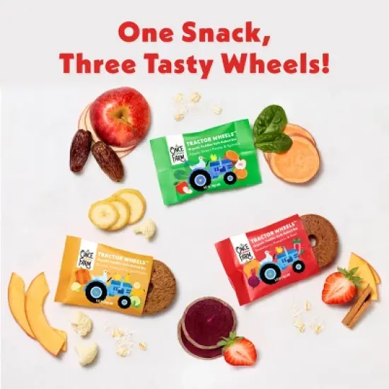 Once Upon a Farm Tractor Wheels Strawberry Pumpkin & Beet Baby Food - 3.35oz image {7}