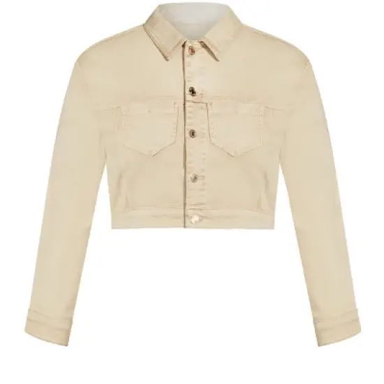 Women's Plus Size  Ava Denim Jacket - stone | AVEOLOGY image {2}