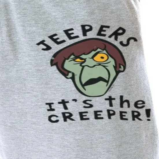 Scooby-Doo Mens' Jeepers It's The Creeper Sleep Pajama Pants Loungewear Grey image {2}