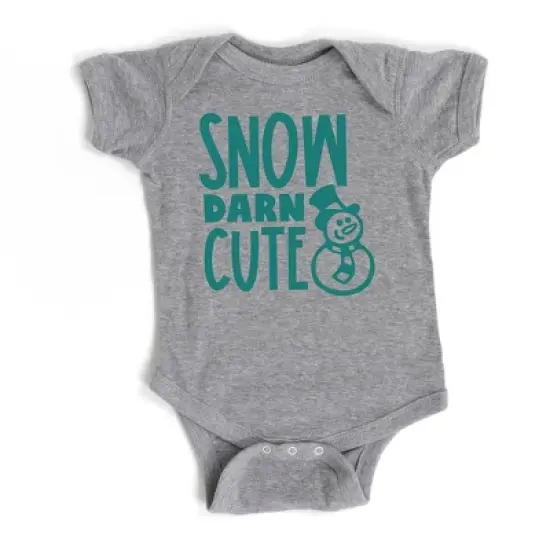 The Juniper Shop Snow Darn Cute Baby Bodysuit image {4}