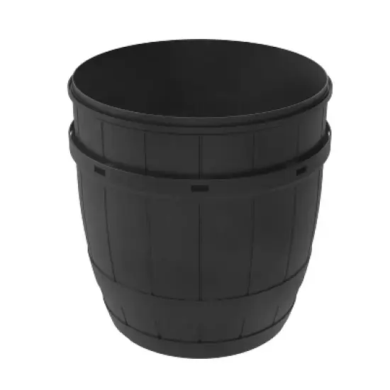 Multy Home LP 39gal Recycled Material Rain Barrel Black with Rust Proof Brass Spigot image {3}