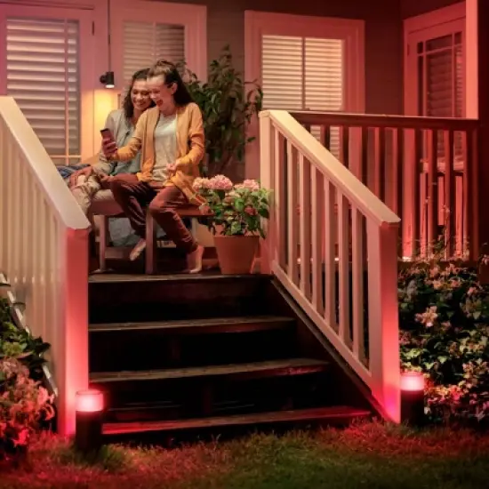 Philips Hue White & Color Ambiance Calla Outdoor Pathway LED Light Extension image {8}