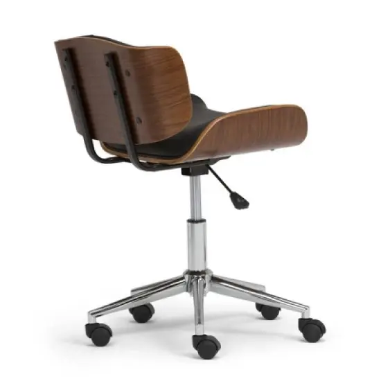Perry Bentwood Office Chair Black/Natural - WyndenHall image {7}