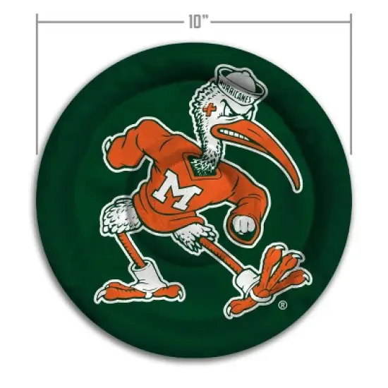 NCAA Miami Hurricanes Flimzee Flying Disc: Polyester, Ages 2+ image {4}