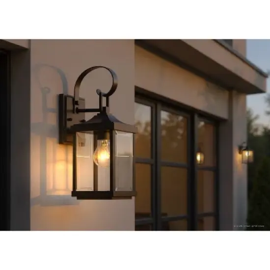 Urban Ambiance Luxury Colonial Outdoor Wall Light,  15-1/8" x 5-1/2",  Olde Bronze Finish, UHP1192 image {2}