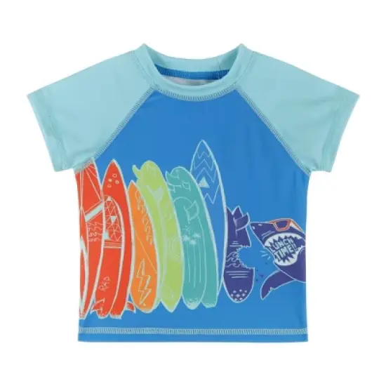 Andy & Evan  Infant  Short Sleeve Rashguard Set image {2}