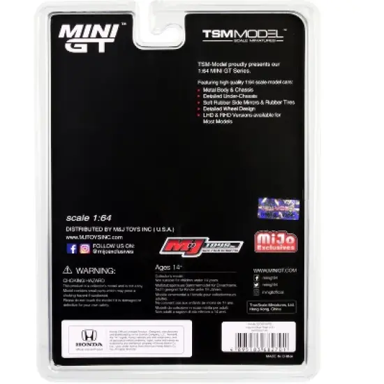 Honda S2000 (AP2) Convertible Laguna Blue Pearl Limited Edition to 3000 pieces 1/64 Diecast Model Car by True Scale Miniatures image {4}