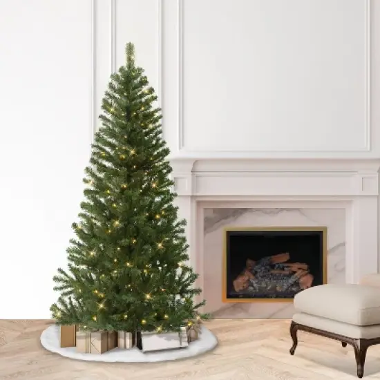 Puleo 6' Pre-Lit Canadian Spruce Artificial Christmas Tree image {2}