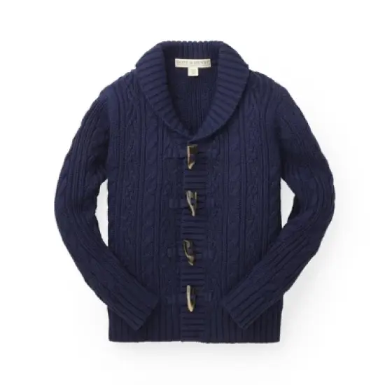 Hope & Henry Boys' Shawl Collar Cardigan, Infant image {8}