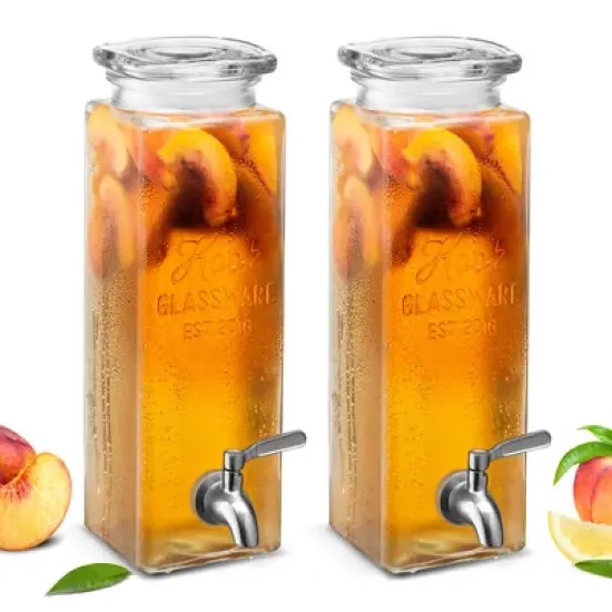 Kook Drink Glass Dispenser, Set of 2 , 80 Oz image {3}