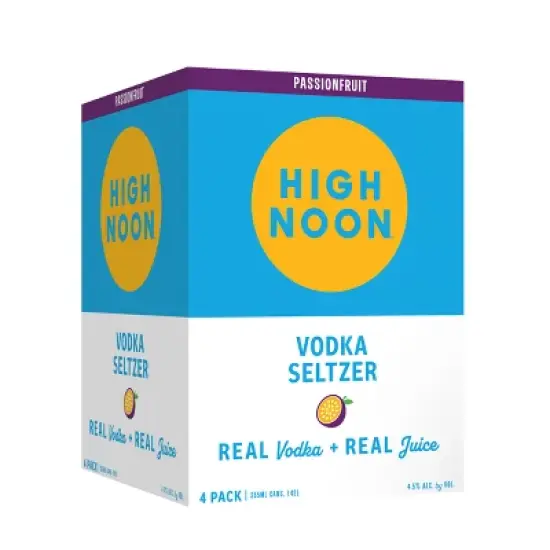 High Noon Passionfruit Vodka Hard Seltzer - 4pk/355ml Cans image {5}