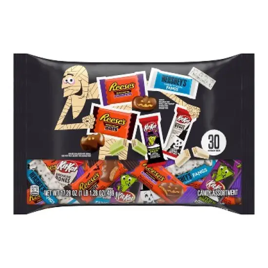 HERSHEY'S Kit Kat Assorted Chocolate Halloween Candy Shapes - 17.28oz/30pc image {1}