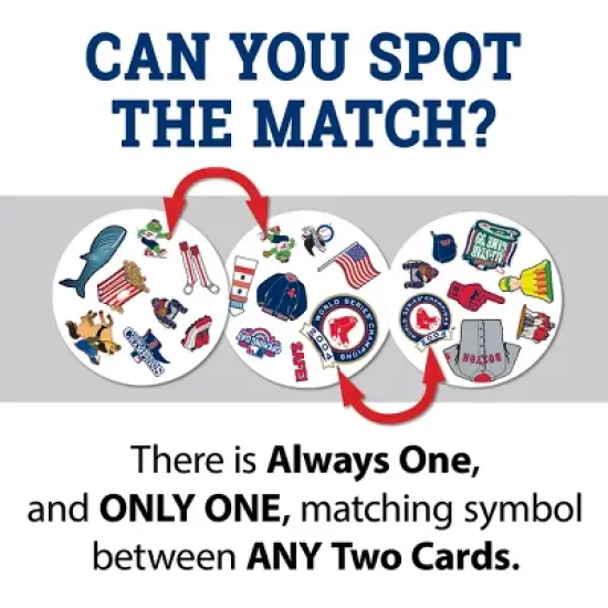 MasterPieces Officially Licensed MLB Boston Red Sox Spot It Game for Kids and Adults image {3}