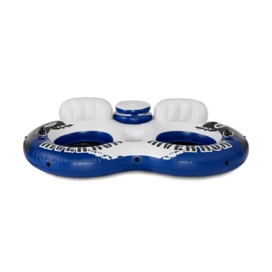 Intex River Run 2 Person  Inflatable Tube Raft Float with Cooler for Pool & Lake image {1}