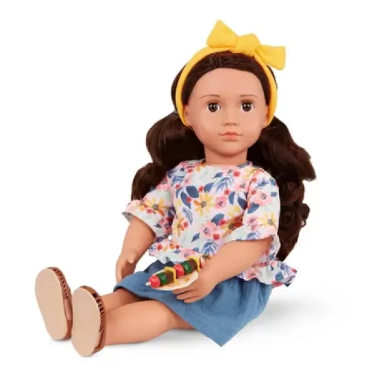 Our Generation Rayna Posable 18" Food Truck Doll & Storybook image {3}