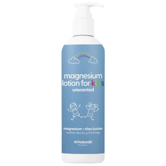 Unscented Magnesium Lotion for Kids with Sensitive Skin, Moisturizes & Hydrates Skin, Supports Relaxation & Restful Night, M3, 8 fl oz image {6}