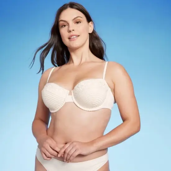 Women's Crochet Underwire Bikini Top - Shade & Shore&trade; Off-White image {3}