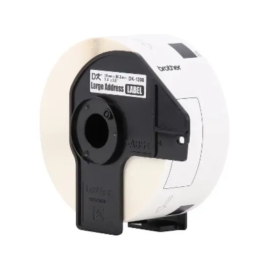 Brother DK-1208 Large Address Paper Labels 3-1/2" x 1-4/10" Black on White 400 Labels/Roll 3 image {2}