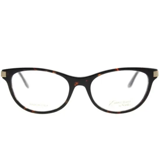 Emozioni  2IK Womens Cat-Eye Eyeglasses Havana Gold 51mm image {1}