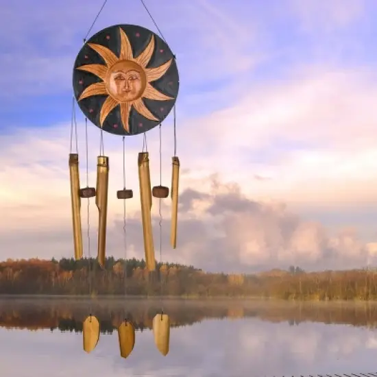 Woodstock Wind Chimes Asli Arts&reg; Collection, Celestial Bamboo Chime, 37'' Wind Chime CMCEL image {1}