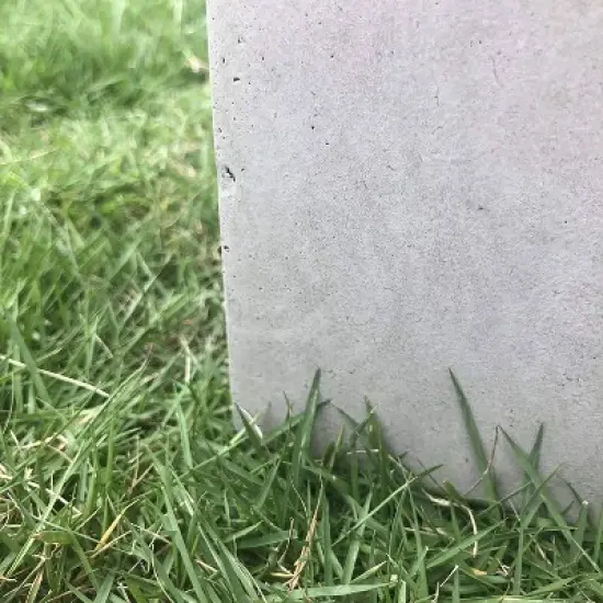 Rosemead Home & Garden, Inc. 14" Wide Kante Lightweight Durable Modern Tall Square Outdoor Decorative Planter Weathered Concrete Gray image {3}