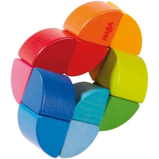 HABA Rainbow Ring Wooden Clutching Toy (Made in Germany) image {2}