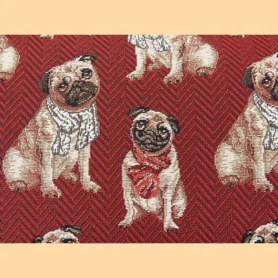 Signare USA Pug Dog Red Travel Bag image {11}