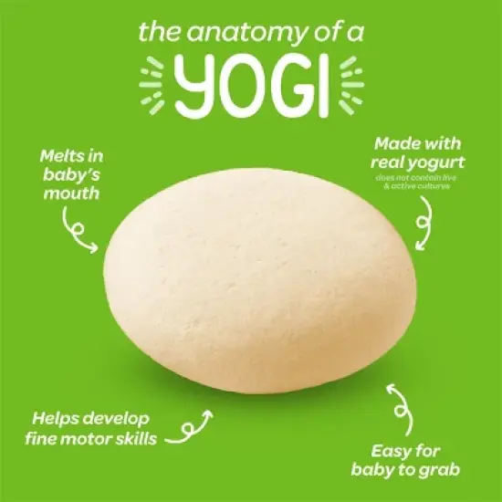 HappyBaby Organic Yogis Strawberry Freeze-Dried Yogurt & Fruit Baby Snacks - 1oz image {8}