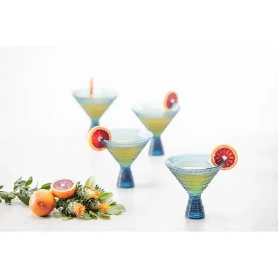 4pk 11.5oz Jupiter Cornflower Martini Glasses Blue - Fortessa Tableware Solutions image {2}
