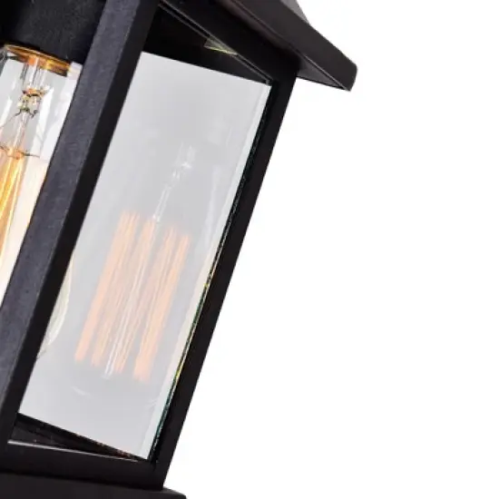 CWI Lighting,Blackbridge 1 Light Outdoor Black Wall Lantern image {6}