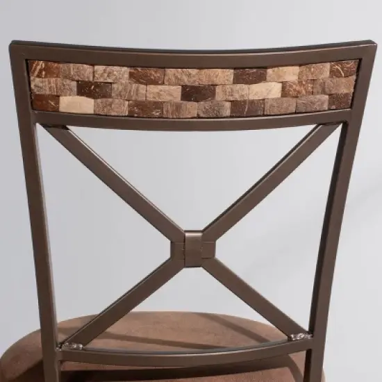 Compton Swivel Counter Height Barstool Brown - Hillsdale Furniture image {3}