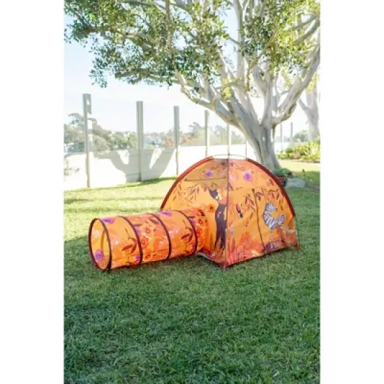 Pacific Play Tents Sunrise Safari Tent + Tunnel Combo image {4}