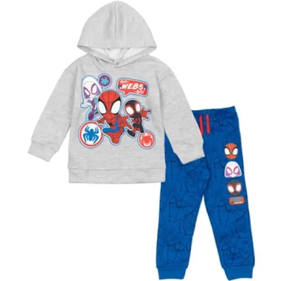 Marvel Spidey and His Amazing Friends Fleece Pullover Hoodie and Pants Outfit Set Toddler image {8}