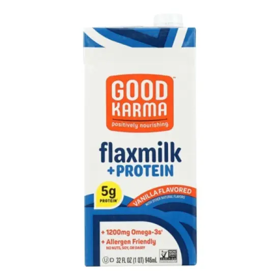 Good Karma Vanilla Protein Flax Milk - Case of 6/32 oz image {6}