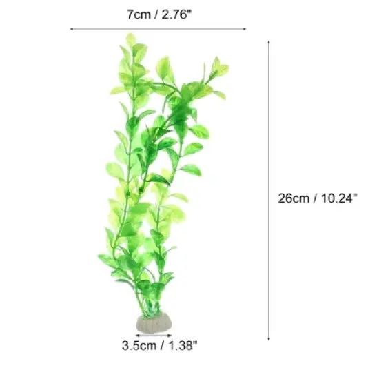 Unique Bargains Aquarium Plants Decorations Artificial Aquatic Plant Green image {3}
