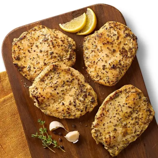 Lemon Garlic Pepper Chicken Breast Cutlet - 16oz/4ct - Good & Gather&trade; image {2}